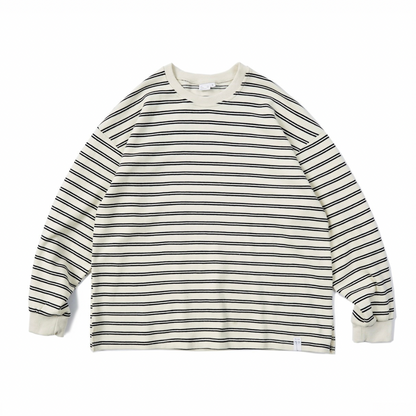 カノコボーダー　ストレッチ　ロングスリーブ　Tシャツ　N107