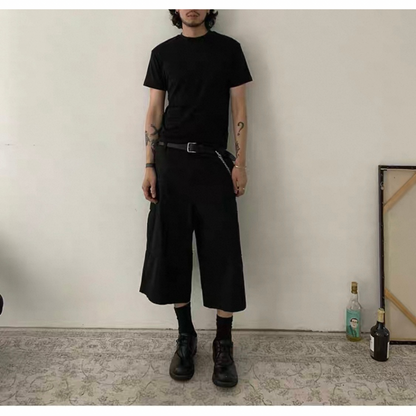 ミニヘリンボーン ワイド クロップドパンツN510
