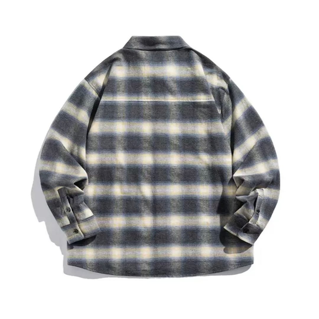 トーンカラー　ライトネルシャツ　N1214