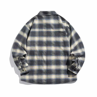 トーンカラー　ライトネルシャツ　N1214