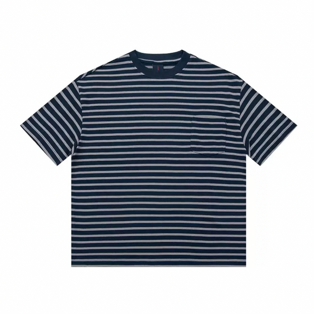 ニュアンストーン　ボーダーTシャツ　N1295 ネイビー