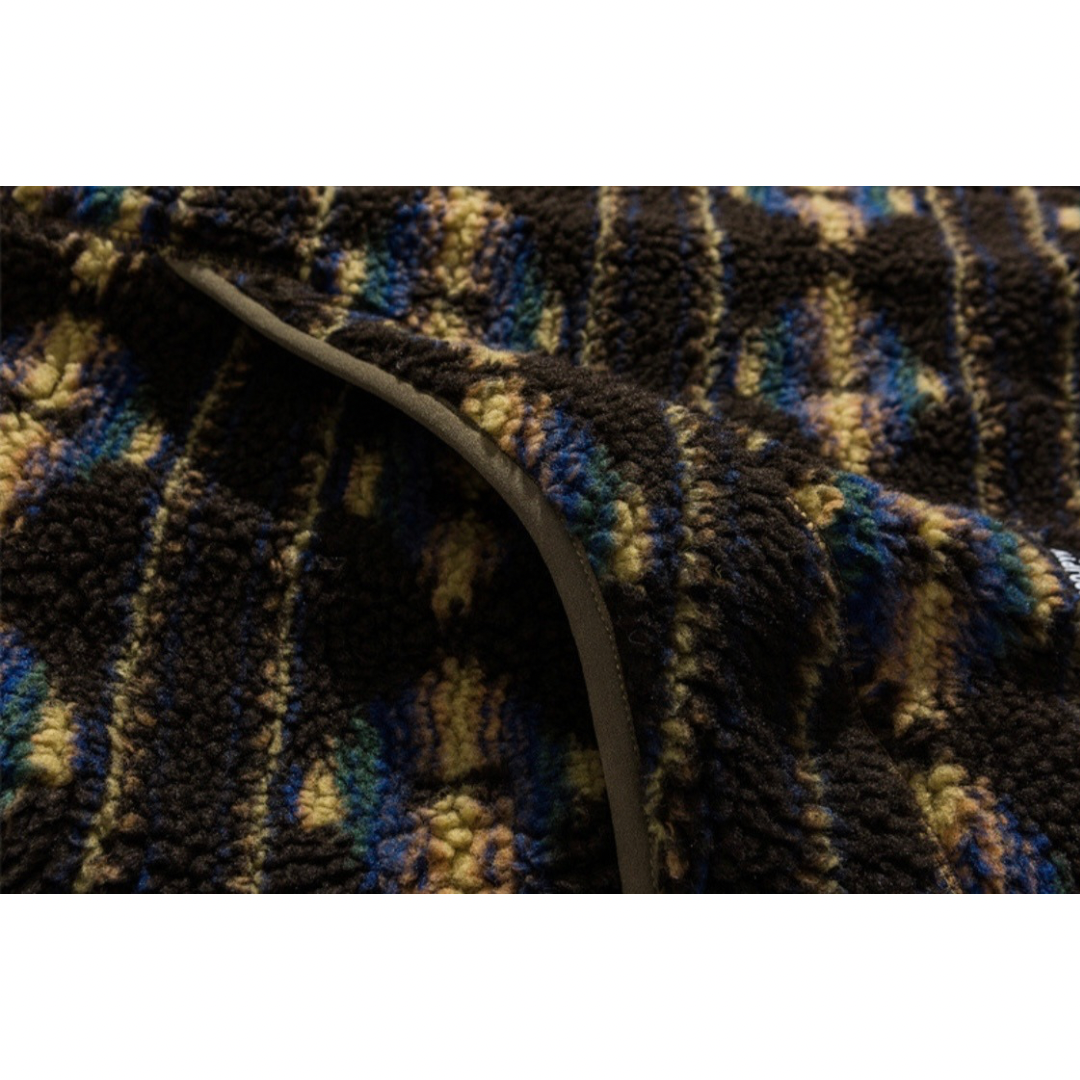 リバーシブル　ウェーブキルト＆フリース　ベスト　N819