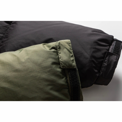 ナイロン　スラッシュポケット　ダウン　フードジャケット　N887