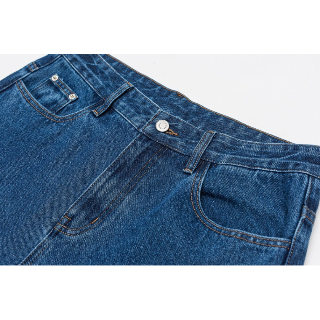 ブルーウォッシュ　デニム　スタンダートパンツ　N1055