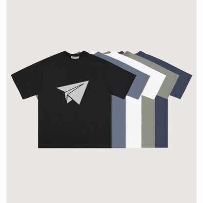 Paper Airplane　コットン　プリントTシャツ　N455