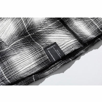 ウィンクルコットンPE　チェック　シャツ　N1215