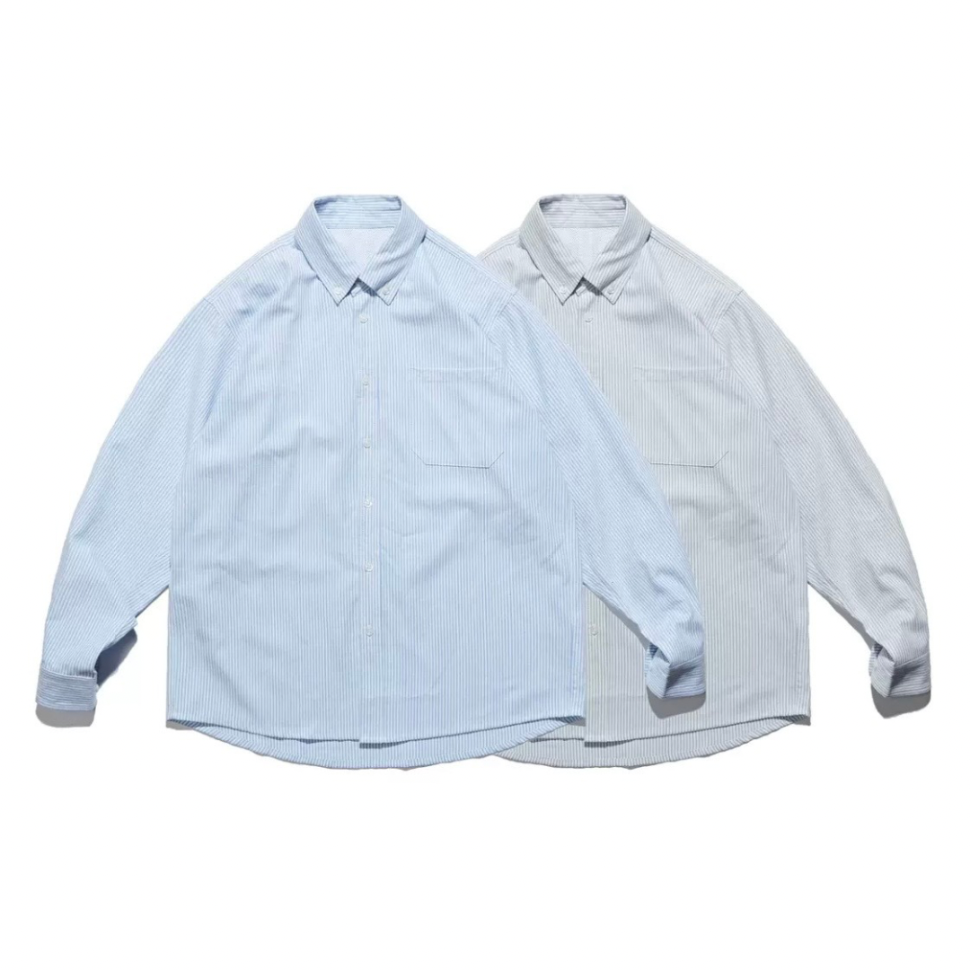 コットンポリ　ロンドンストライプ　シャツ　N1268
