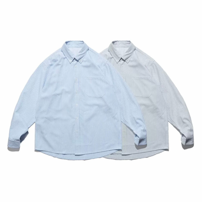 コットンポリ　ロンドンストライプ　シャツ　N1268