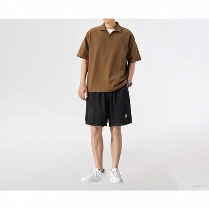 Slub Pile Skipper Polo Shirt N387