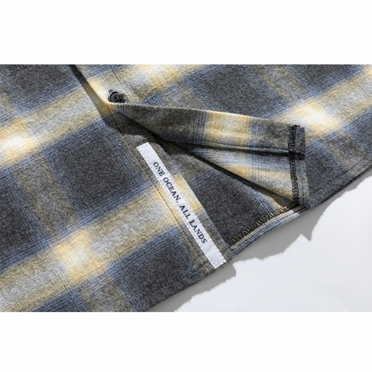 トーンカラー　ライトネルシャツ　N1214