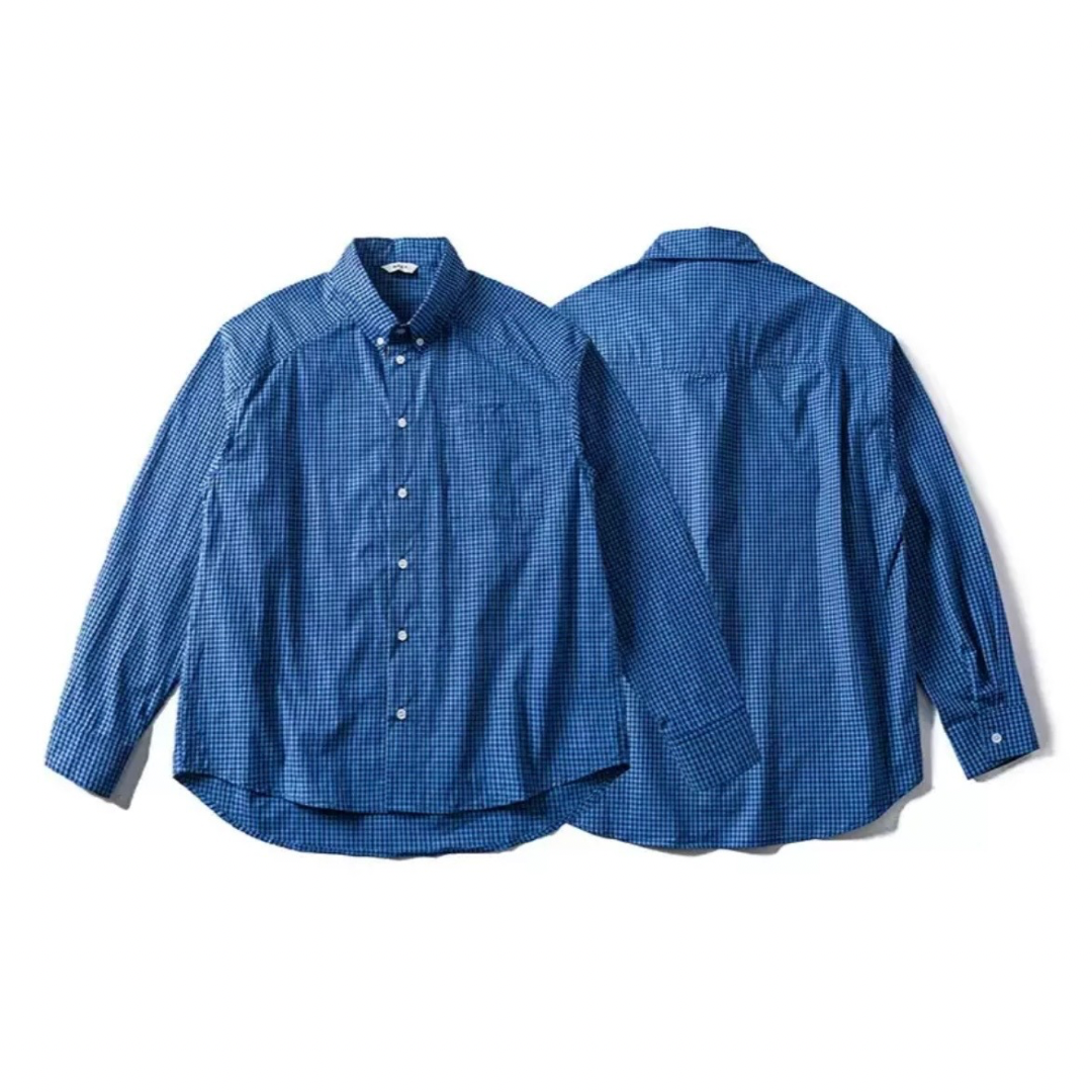 ブロード　ギンガムチェック　ボタンダウンシャツ　N1226