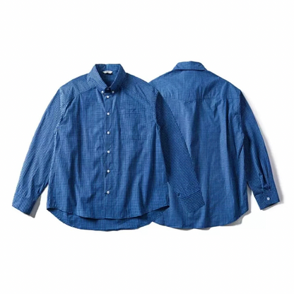 ブロード　ギンガムチェック　ボタンダウンシャツ　N1226