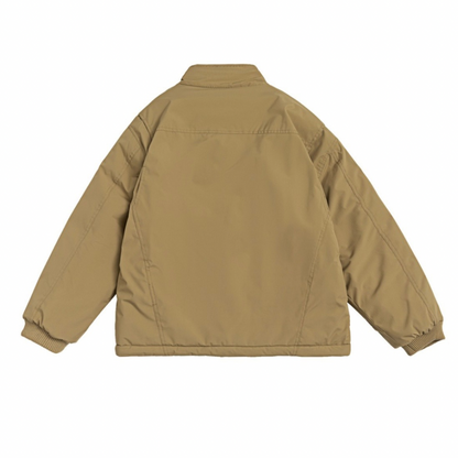 パテッド　チャイナボタン　スタンドカラージャケット　N981