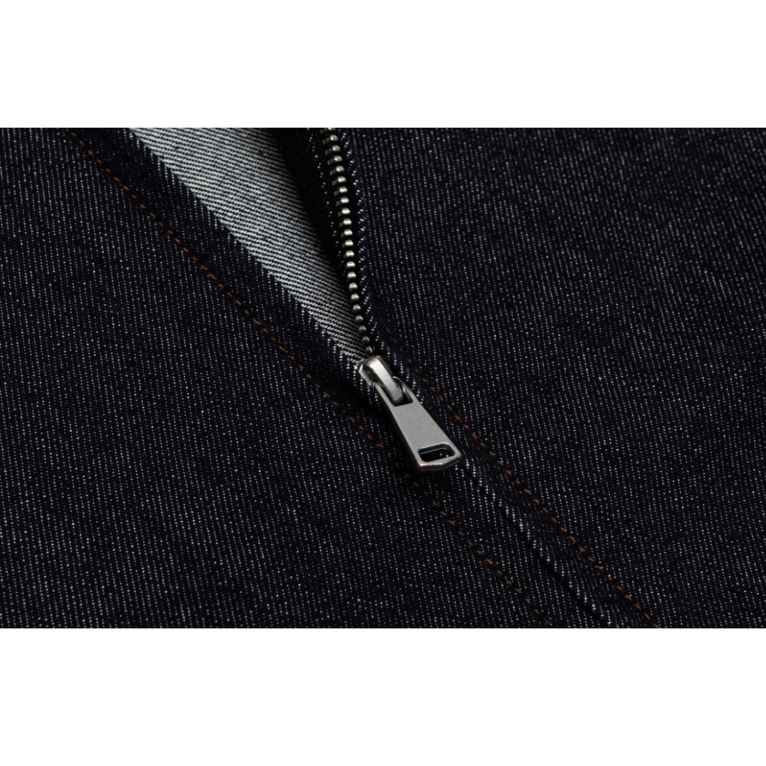 Denim zip-up jacket N1071