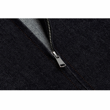 Denim zip-up jacket N1071