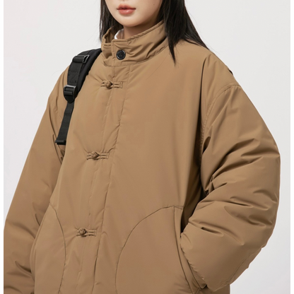 パテッド　チャイナボタン　スタンドカラージャケット　N981