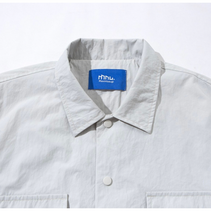 ナイロン　スナップボタン　シャツジャケット　N1236