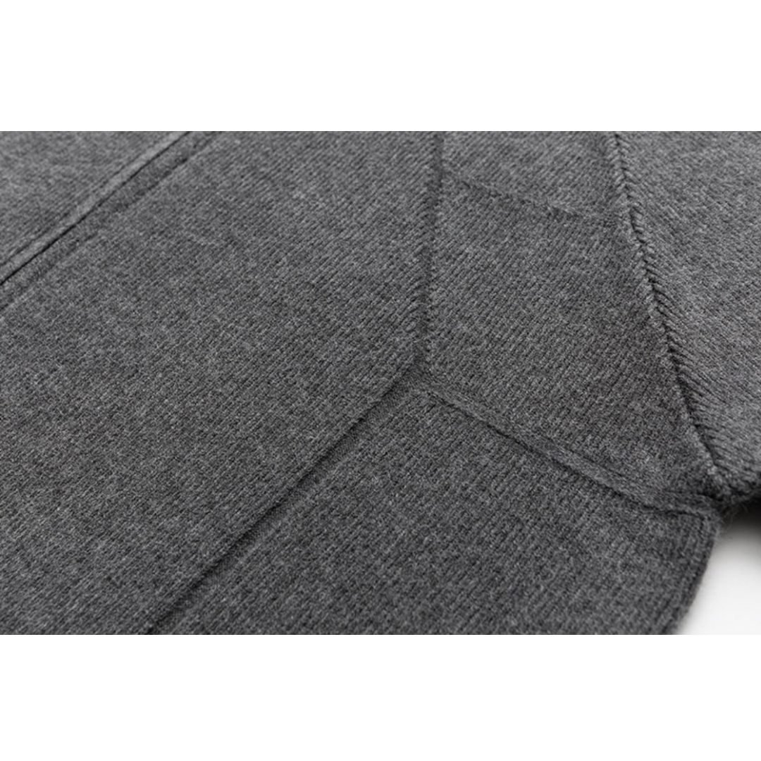 リブニット　クルーネック　カーディガン　N984