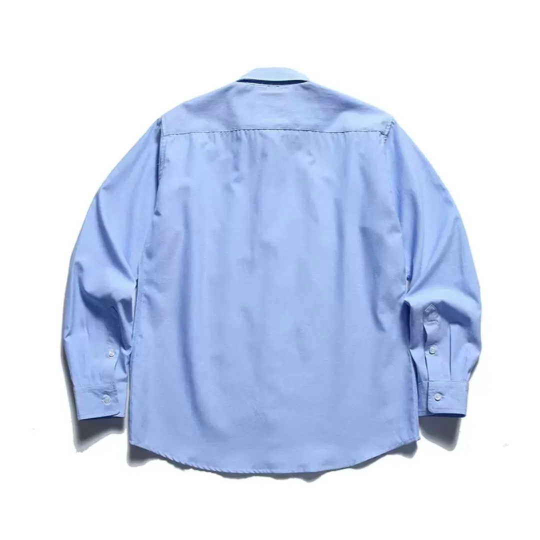 コットンポリエステル　ボタンダウンシャツ　N1229