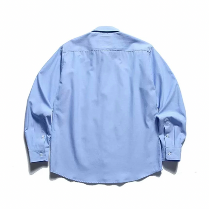 コットンポリエステル　ボタンダウンシャツ　N1229