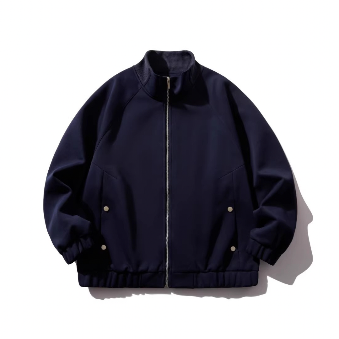 コットンポリエステル　スタンドカラージャケット　N1067