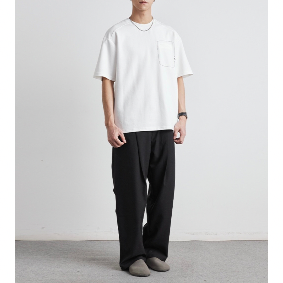 ラインポケット　コットンポリ　Tシャツ　　N1455