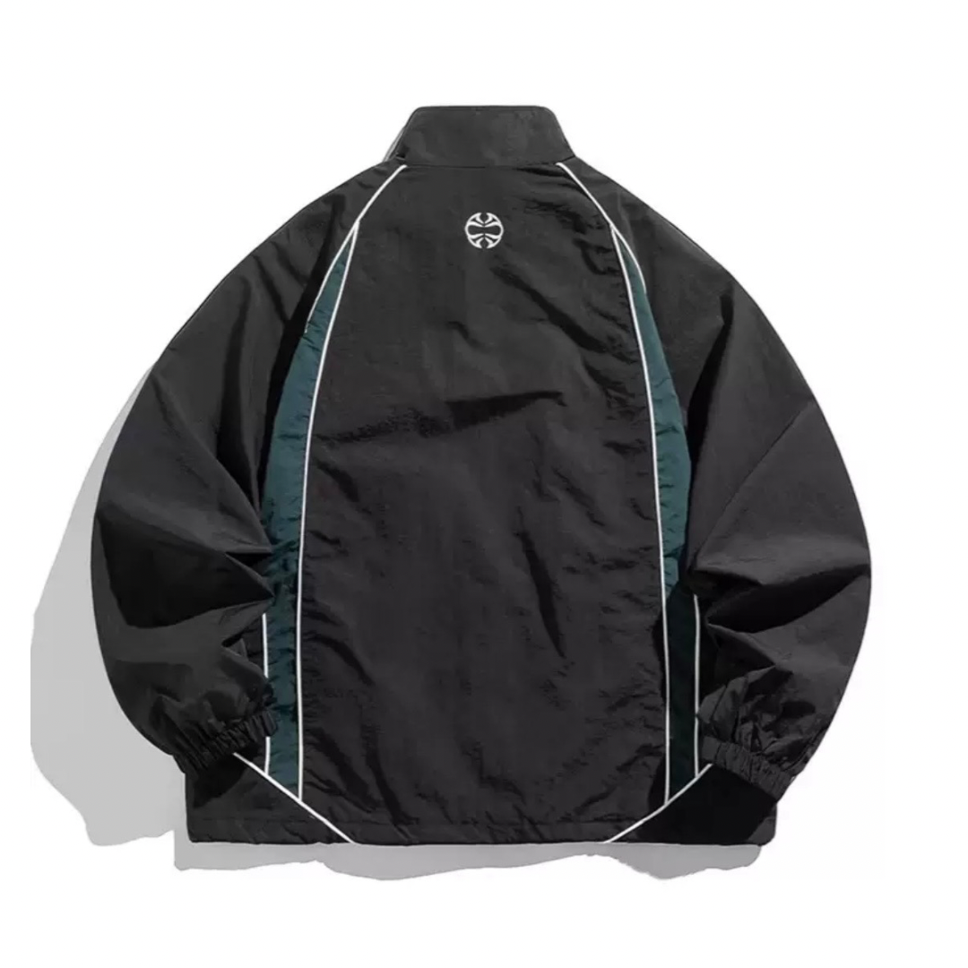 バイカラー　ナイロン　トラックジャケット　N1212