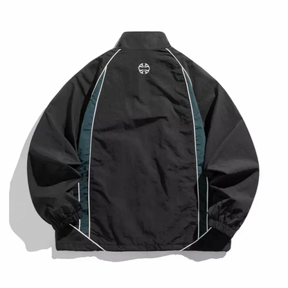 バイカラー　ナイロン　トラックジャケット　N1212