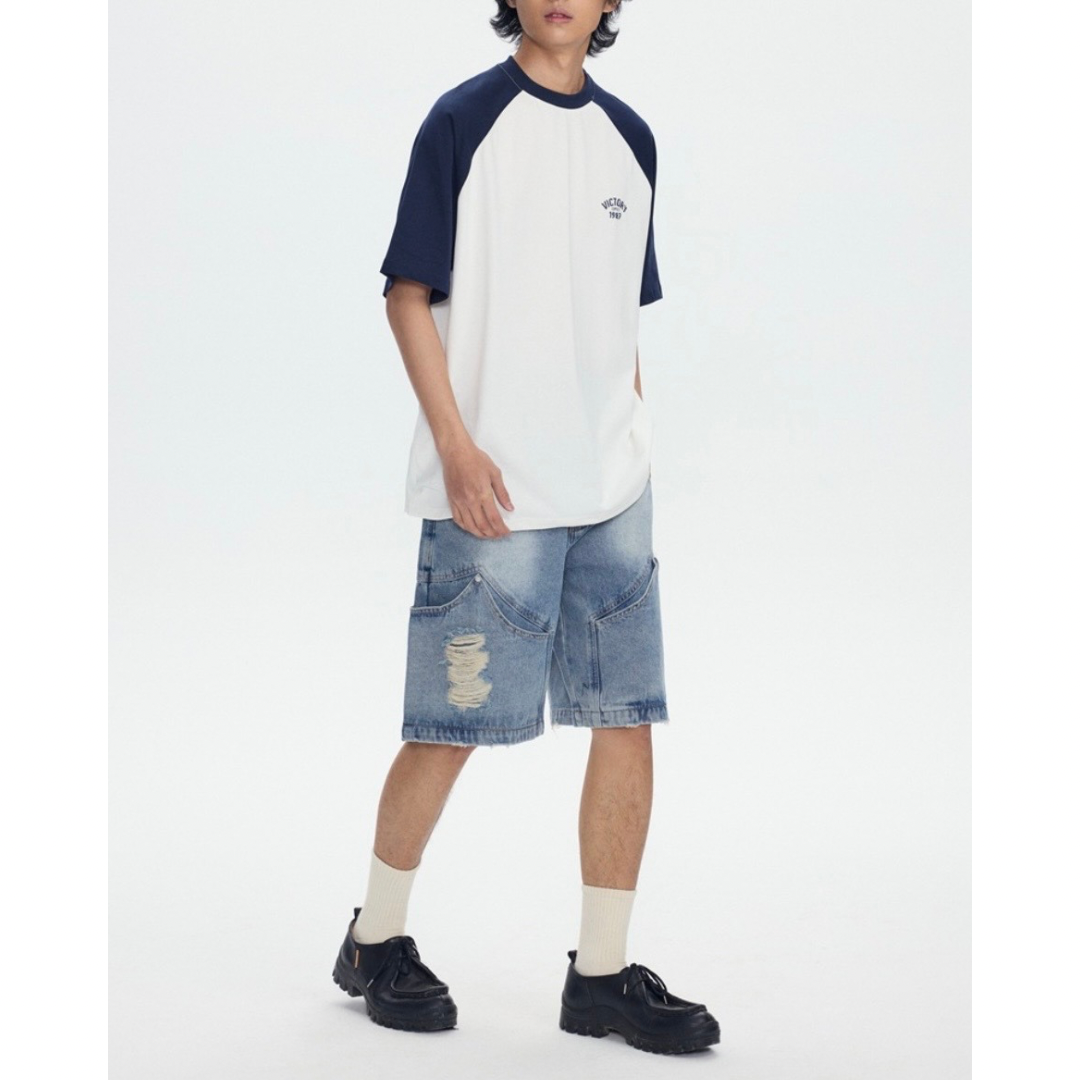 カレッジプリント　ラグランスリーブ　Tシャツ　1597