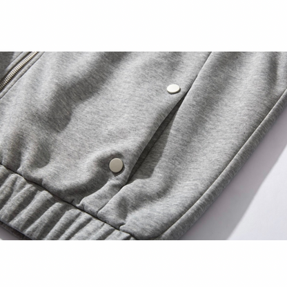 コットンポリエステル　スタンドカラージャケット　N1067