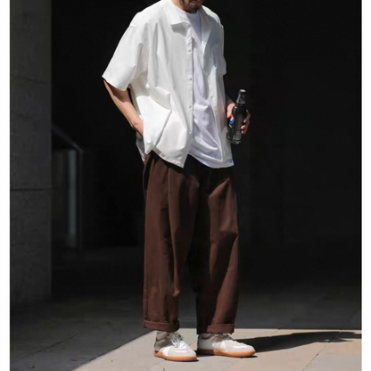 チノ　ワイドタック　パンツ　N1484