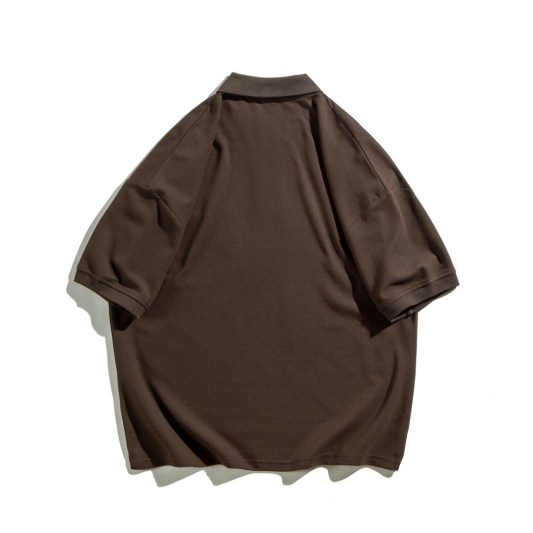 Cotton polyester wide polo shirt N400