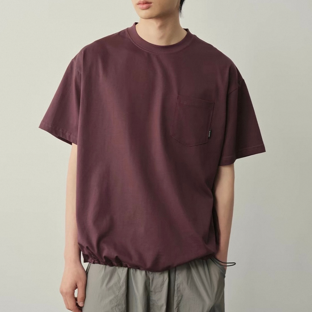 コットンポリ　ドロストヘム　　Tシャツ　N1573