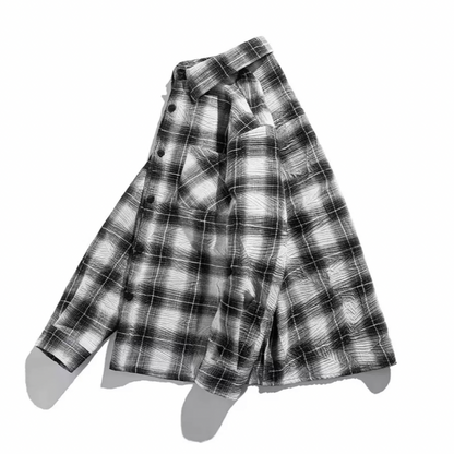 ウィンクルコットンPE　チェック　シャツ　N1215