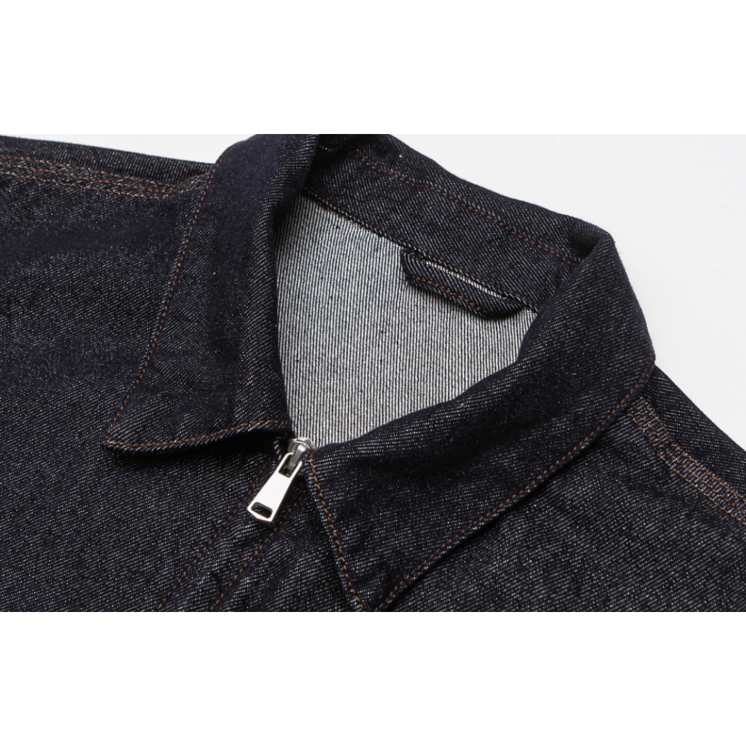 Denim zip-up jacket N1071
