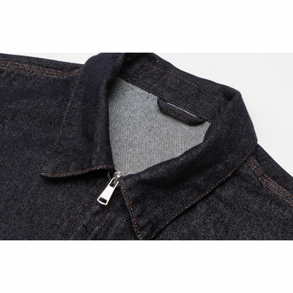 Denim zip-up jacket N1071