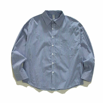 ストレッチコットンナイロン　マイクロチェック　レギュラーシャツ　N1259