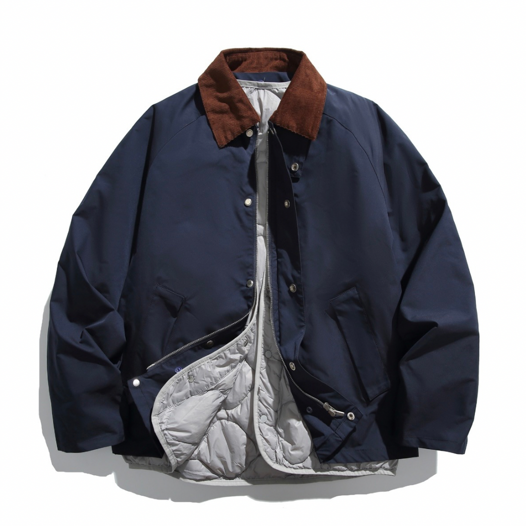 3-Way Quilted &amp; Hunting Jacket N826 navy blue