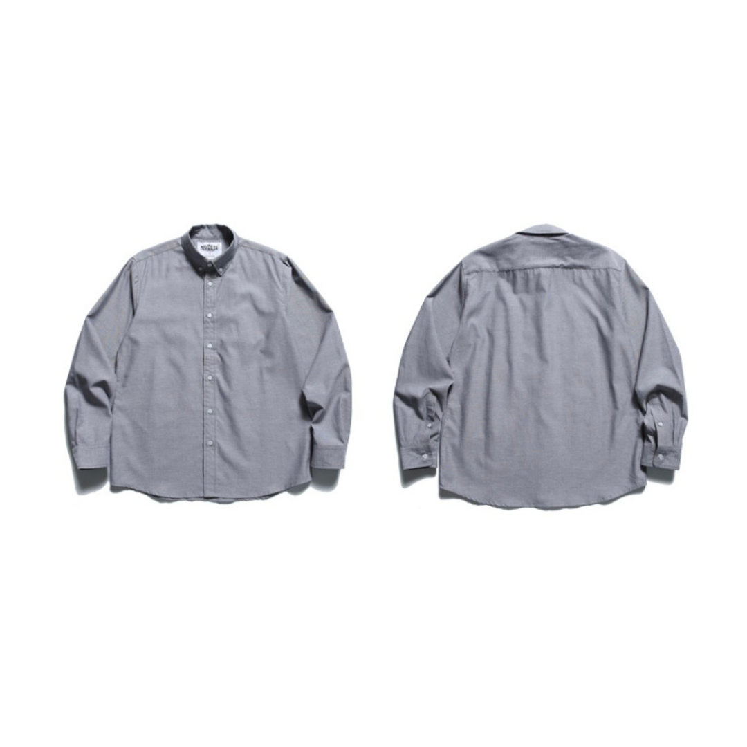 コットンポリエステル　ボタンダウンシャツ　N1229