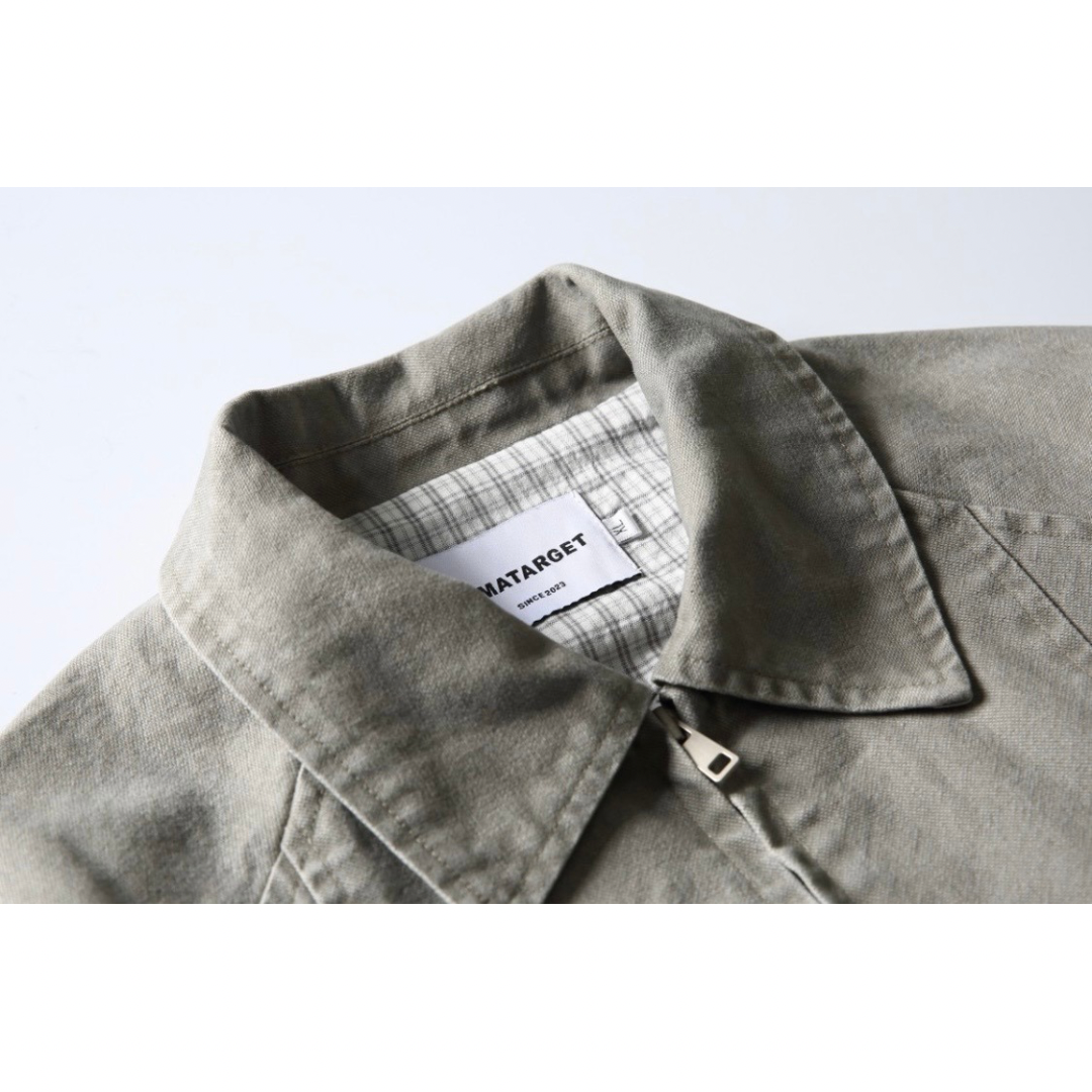 ウォッシュドグレー　ジップジャケット　N1234