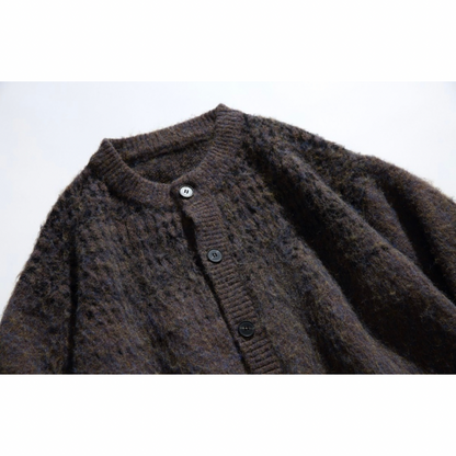 フェードジャガード　ストレッチニット　カーディガン　N883