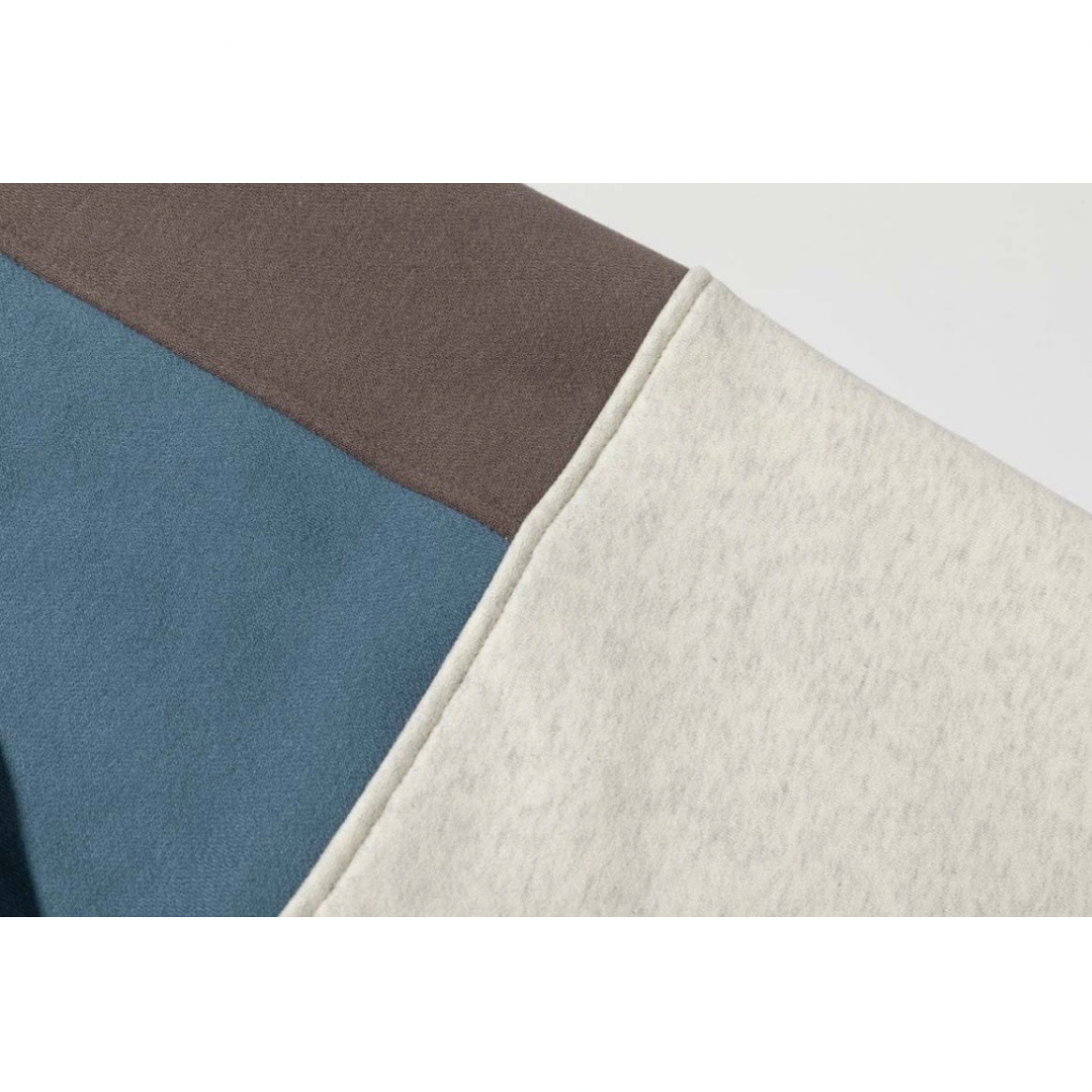 パネルカラー　クルーネックスウェット　N1239