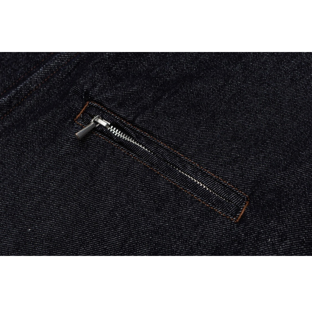 Denim zip-up jacket N1071