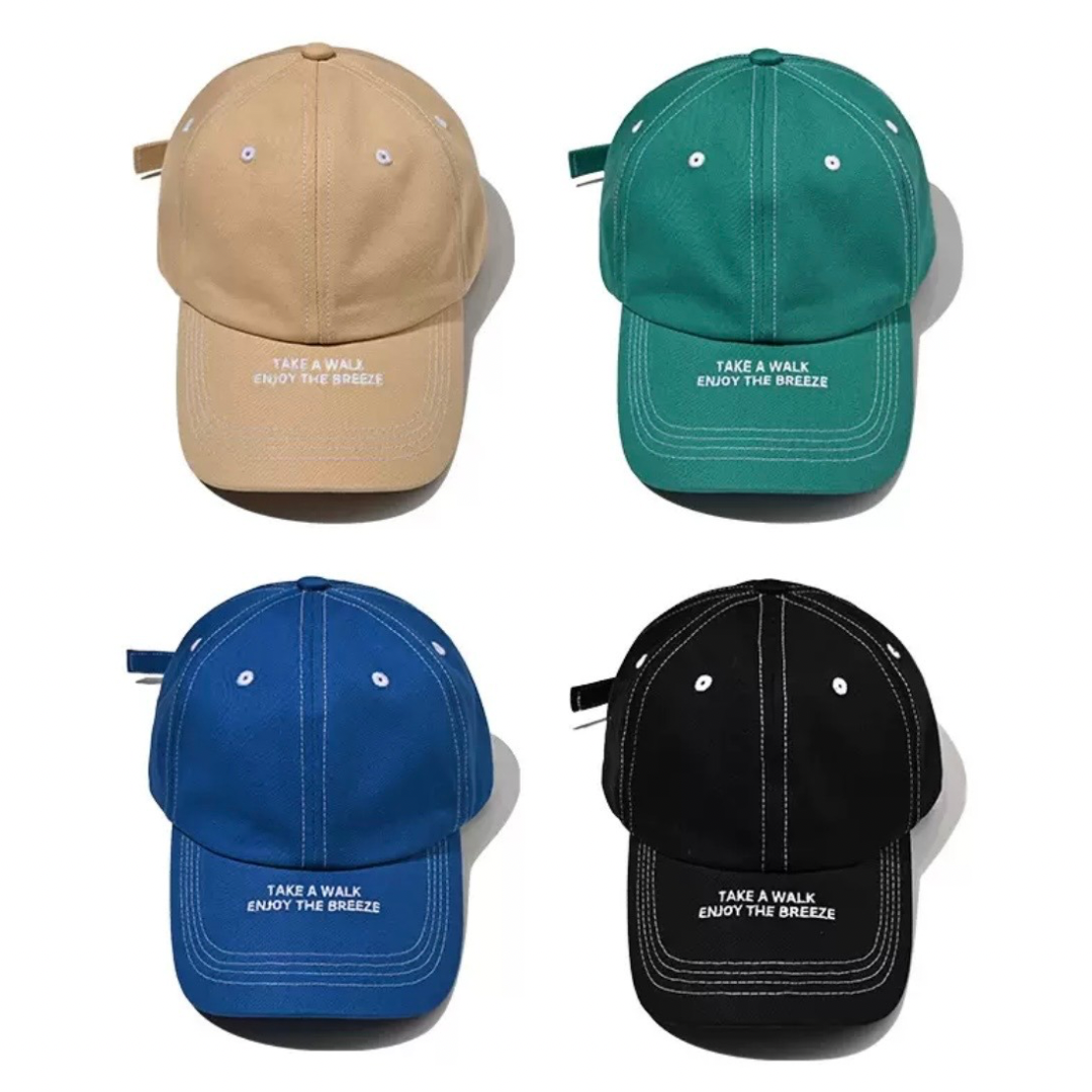 ブリム　ロゴプリント　キャップ　N1302