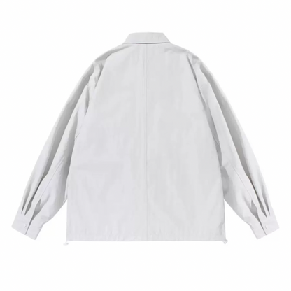 ナイロン　スナップボタン　シャツジャケット　N1236