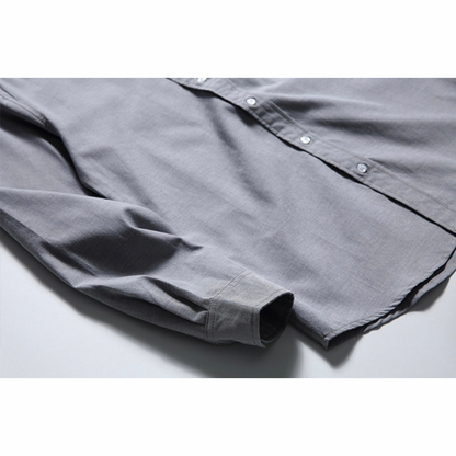 コットンポリエステル　ボタンダウンシャツ　N1229