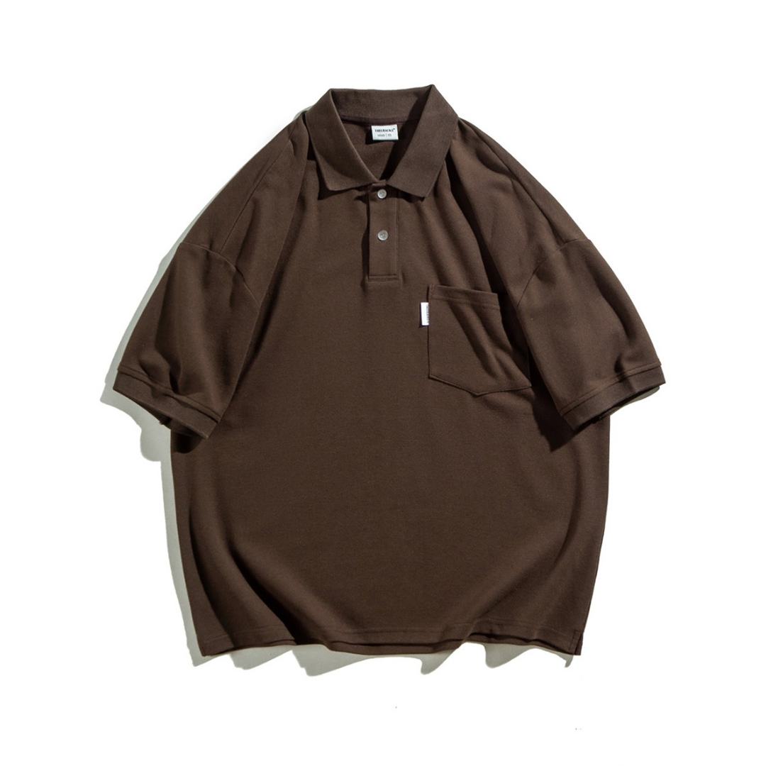 Cotton polyester wide polo shirt N400