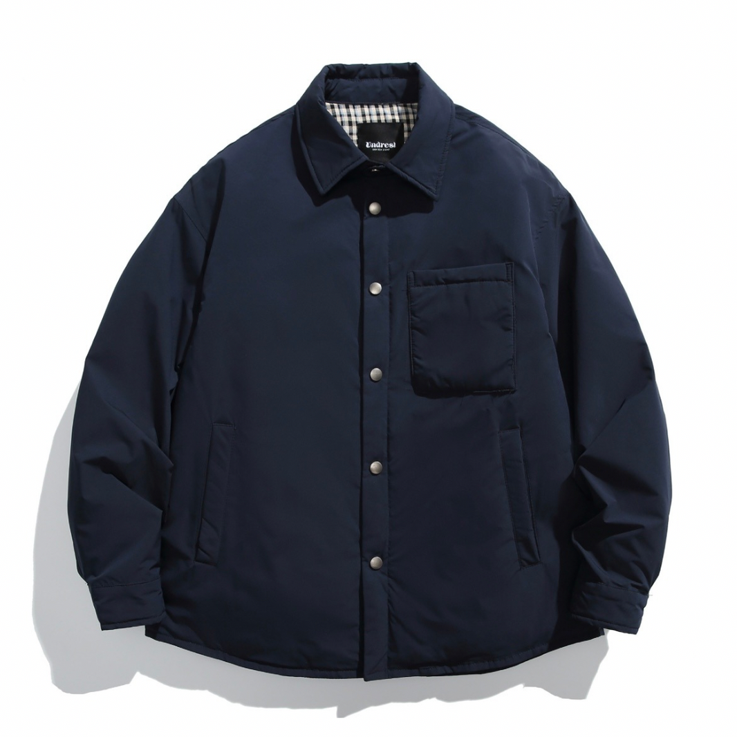 Light Down PE Shirt Jacket N827 navy blue