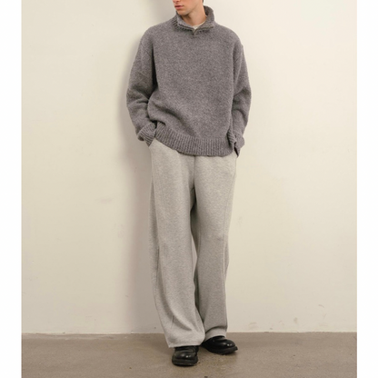 ブークレ　ハーフジップ　ニット　N931