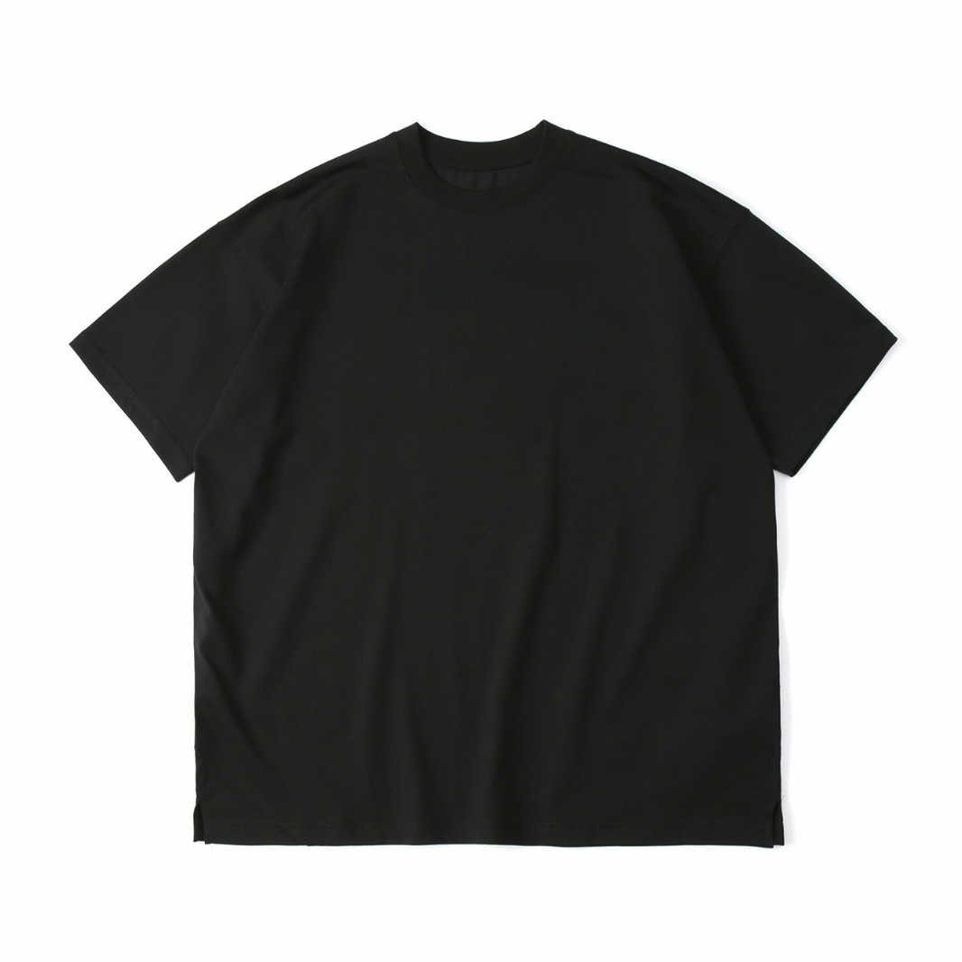 【COOLMAX】高機能 ビッグシルエット Tシャツ N281 ブラック
